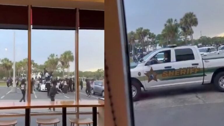 A picture of the defiant Florida teens.