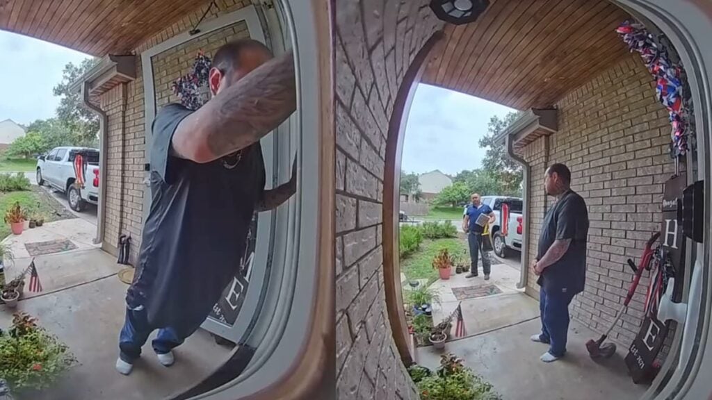 Delusional Texas Stranger Accuses Couple of Hiding His Father: ‘He Needs a Mental Hospital ASAP’ A picture of the Texas stranger.