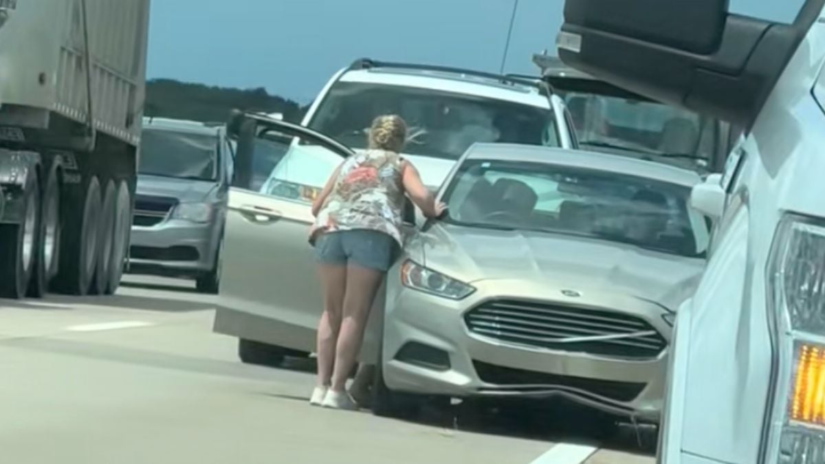 Car stopped after driving recklessly