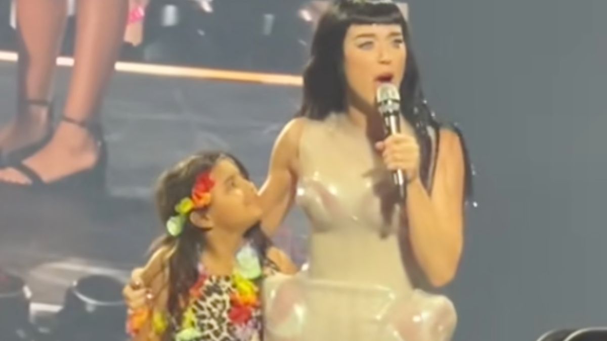 Little girl at Katy Perry concert