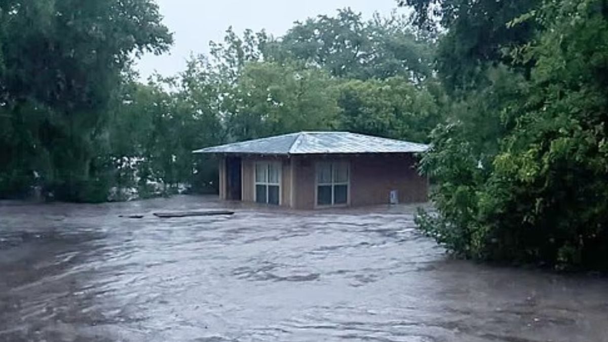 House under water in Texas