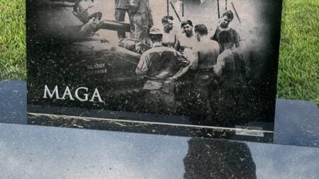 Indiana MAGA Tombstone Sparks Outrage On The Internet: ‘Brainwashed To The Grave’ Indiana MAGA headstone