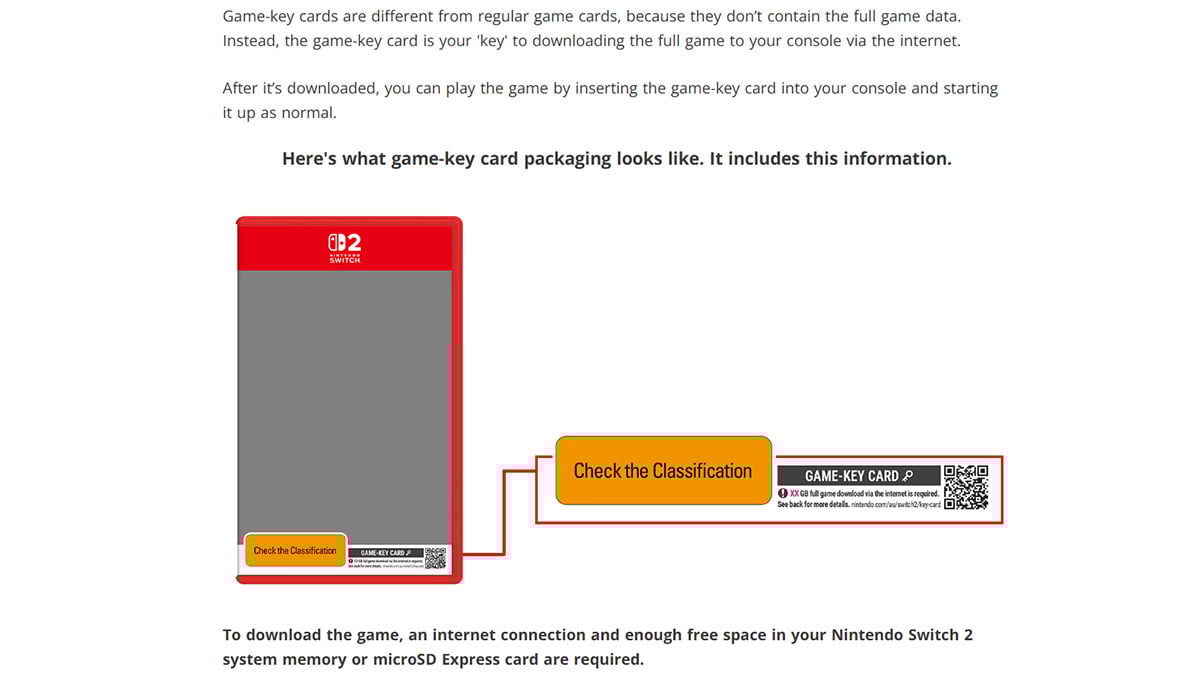Switch 2 game cartridge label
