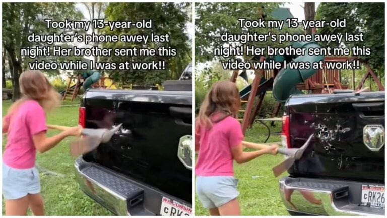 13-Year-Old Wisconsin Girl Smashes Vehicle with Pickaxe Because Her Parents Took Her Phone Away