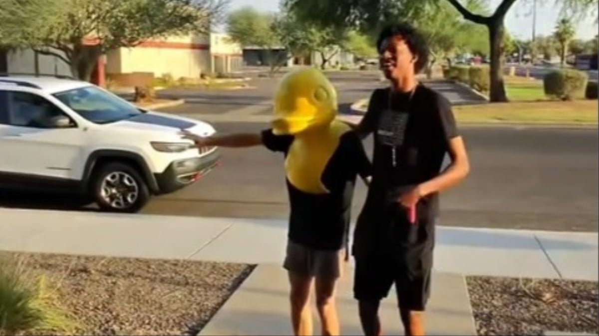 Arizona Guy Stuck In Duck Head