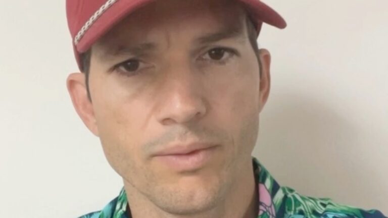 Ashton Kutcher Sparks Health Concerns With Medical Aid On Date Night With Mila Kunis Ashton Kutcher close up