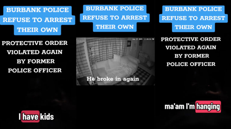 California Mom Posts TikTok explaining the moment her ex - a former police officer - broke into her home