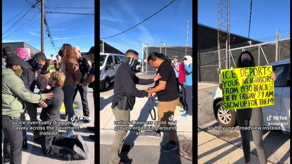 Chicago Immigration Protester Shares Video of Her Arrest Outside ICE Facility: ‘This Is What Resistance Looks Like’ Chicago ICE Protester Arrest Video