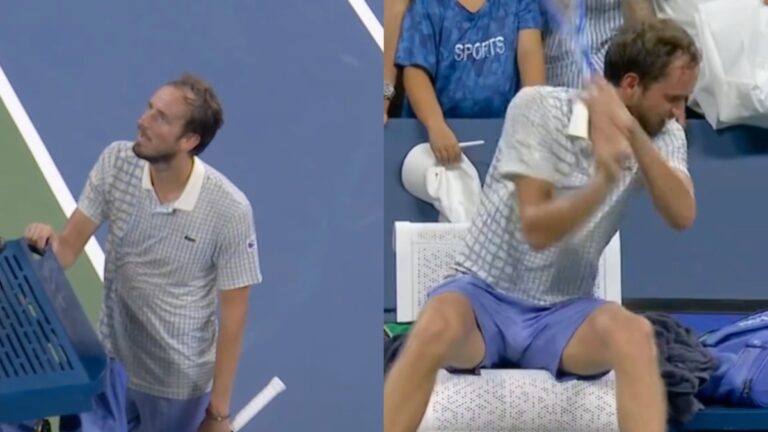 New York’s US Open Turns Wild as Medvedev Shouts ‘Are You a Man?’ at Umpire, Then Wrecks Racket Daniil Medvedev at US Open