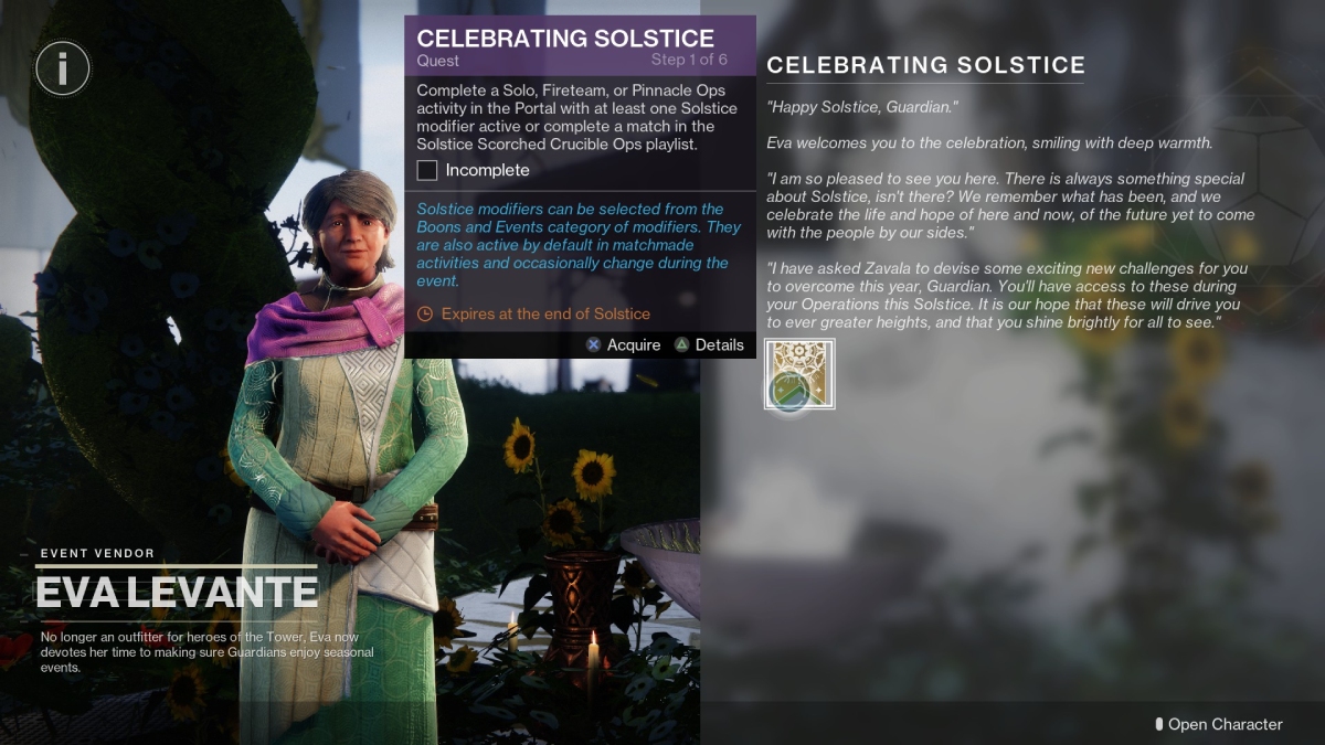 Celebrating Solstice 2025 Quest