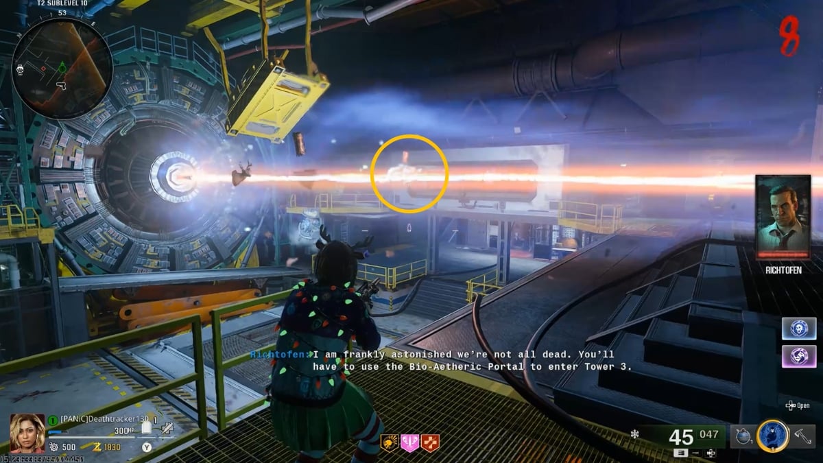 Dr Fowler in Reckoning Pcak-A-Punch Room