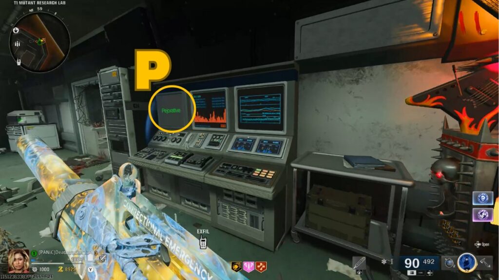 Zombies Reckoning Elements puzzle letter 1