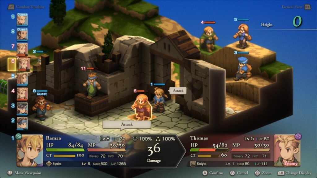 Final Fantasy Tactics The Ivalice Chronicles Gameplay Mechanics