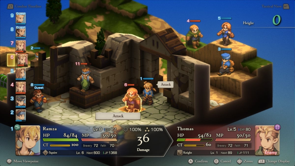 Final Fantasy Tactics The Ivalice Chronicles Gameplay Mechanics