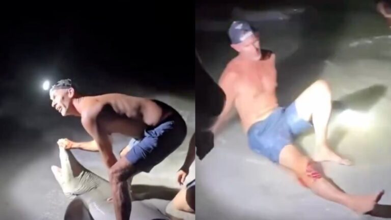 Florida Fisherman Finds Out and Gets Bitten While Posing for Playful Photos With Shark: ‘Shark Got the Last Calf’