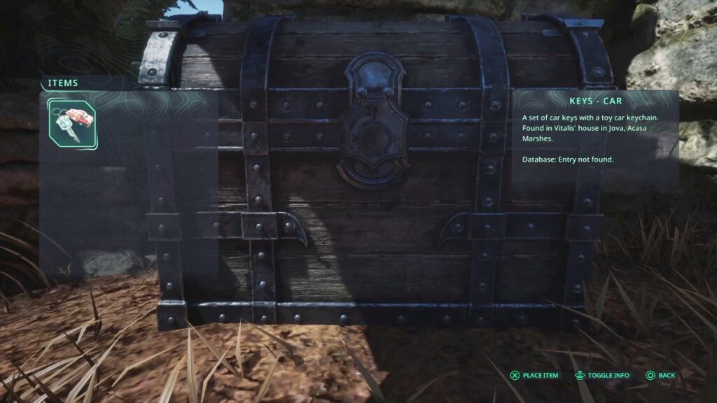 Locked chest in Vyssa Hills