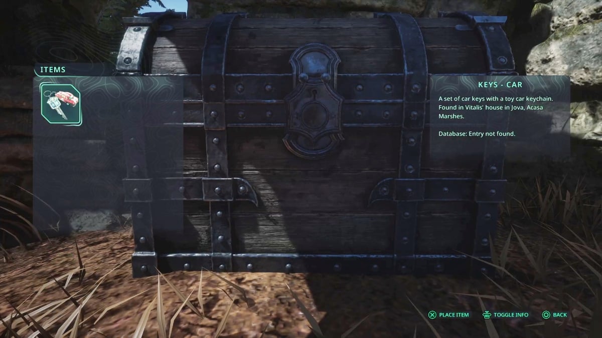 Locked chest in Vyssa Hills