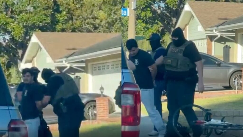 Unhinged ICE Agents Snatch Man Off Bike in Santa Clarita: ‘They Just Left the Bike There’ ICE Agent Arrests Cyclist