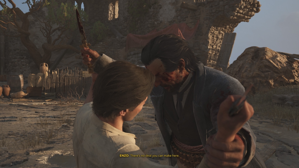 Knife Fight in Mafia The Old Country