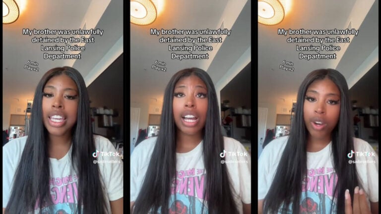 Michigan Woman East Lansing Police Detainment