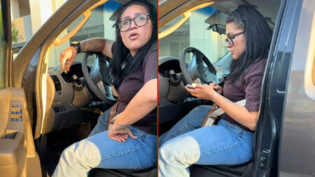 Racist California Karen Road Rages at Kids Until Their Mother Steps In to Defend Them