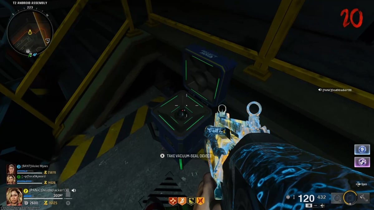 Vacuum-seal device location BO6 Zombies