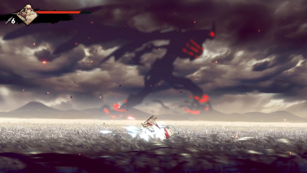 Joe and a Kaiju in the back