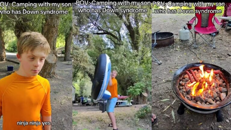 Utah Father Captures Precious Moments Camping With His Son With Down Syndrome