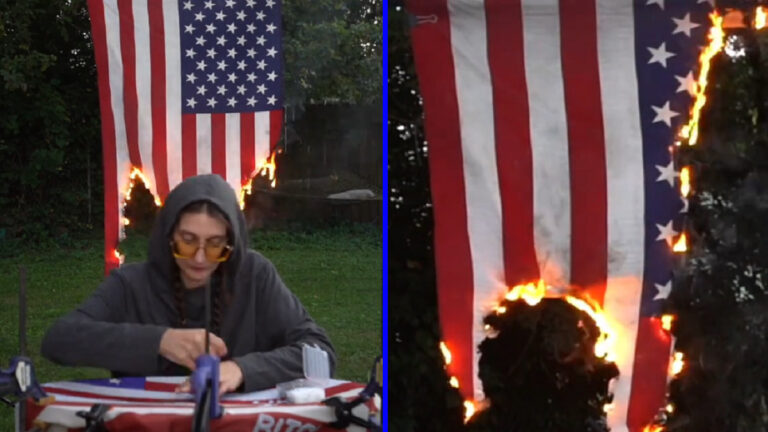 Veterans Come Out in Droves to Wholeheartedly Support Missouri Artist Burning American Flag