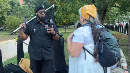 Right Wing Streamer Clashes With Veterans at White House Protest: ‘She, of Course, Is an Idiot’ Right Wing Streamer Clashes With Veterans at White House Protest: ‘She, of Course, Is an Idiot’