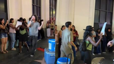 Unhinged Los Angeles Karen Chases Street Band While Accusing Them of Stealing Her Spot: ‘She Needs to Grow Up’ A picture of the Los Angeles Karen.