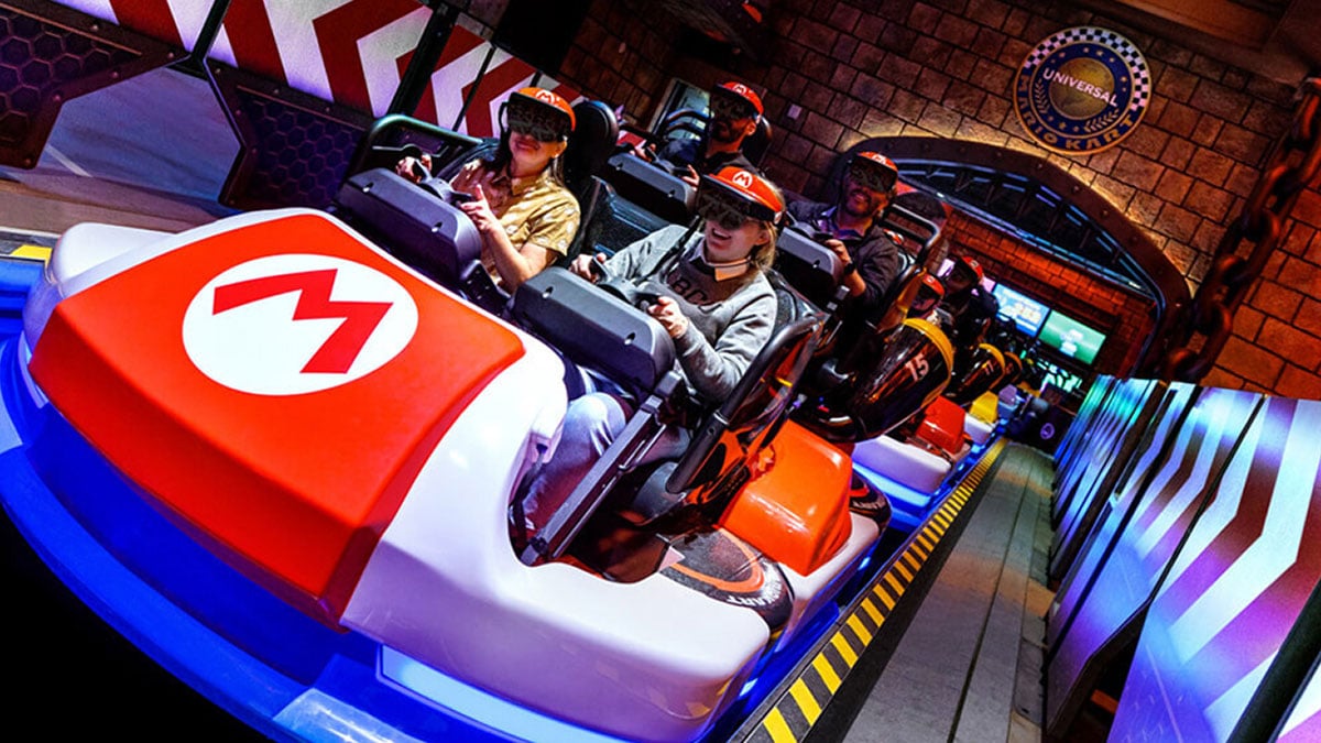 Mario Kart ride in Universal Studios