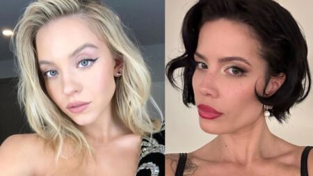 Sydney Sweeney and Halsey Mocked as ‘Republican vs. Liberal Woman’ at ‘Americana’ Premiere Sydney Sweeney (left) Halsey (right)