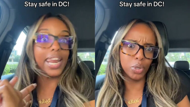 Washington DC Woman Tiktok Warning