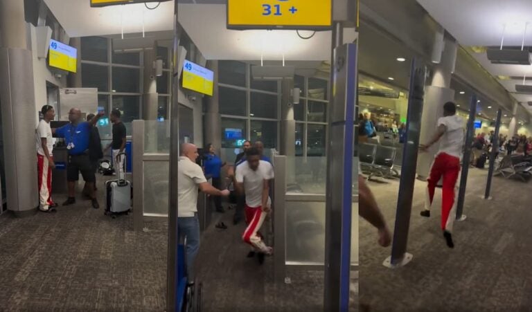 Airport Freakout Goes Viral After Domestic Dispute Blocks Passenger from Boarding Chicago Flight: ‘Zesty attempt to run away’ chicago bound flight zesty exit