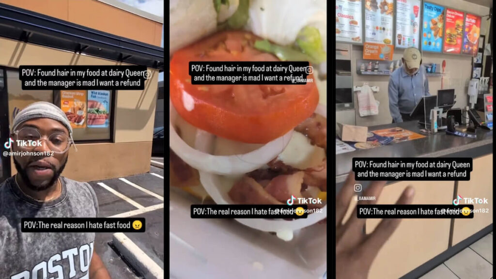 Atlanta Man Says He Found Hair in His Dairy Queen Meal and That the Manager Tried to Charge Him for a Drink Instead of Giving a Refund: ‘Charging You Is Crazy’ Atlanta Man Dairy Queen Hair In Food