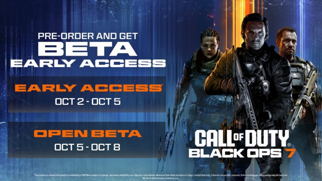 Black Ops 7 beta release date