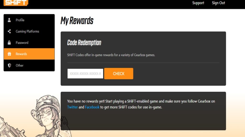 Borderlands 4 Shift Website Codes