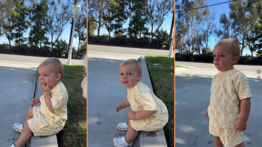 California Toddler Who Sits on Stoop Takes Internet By Storm, 'All is Right With the World'