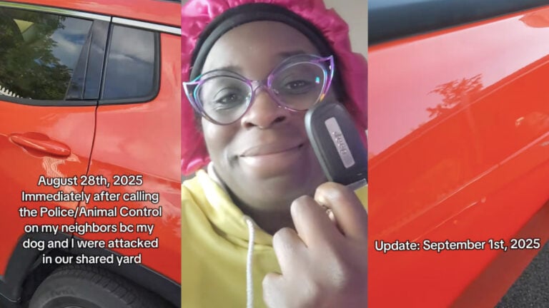 Chicago Woman Calls Animal Control on Neighbors, Claims Jeep Is Scratched up Just Days Later: ‘Girl get a ring camera’ Chicago Woman shares before and after photos of her Jeep, following an incident with neighbors.