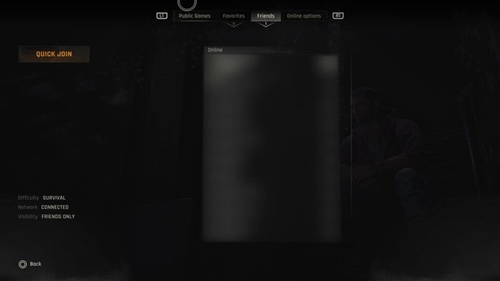 Dying Light The Beast Co-Op Menu