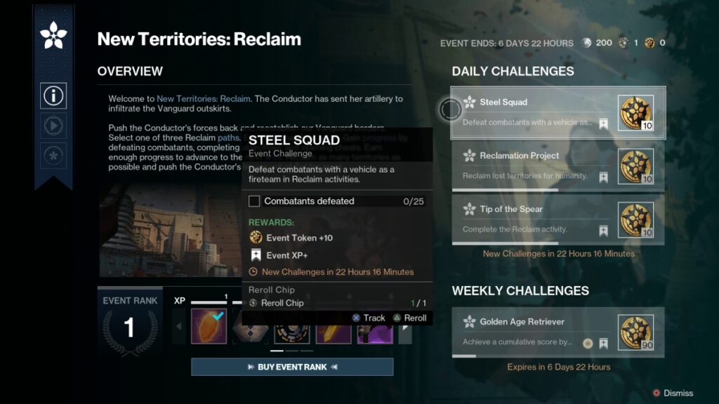 Earth Reclaimed Daily Challenge