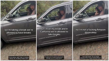 Entitled California Man Berates Amazon Delivery Driver for Taking a Break, Demands His Package, and Mocks His Career Choice
