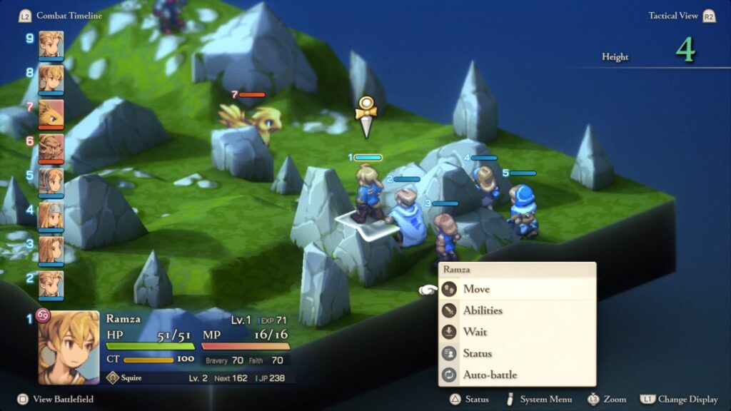 Final Fantasy Tactics Combat