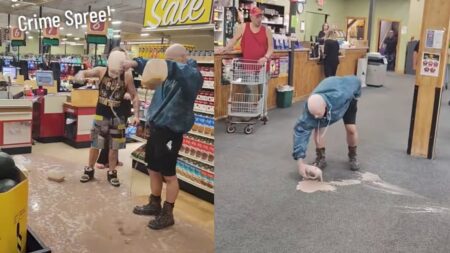 Unhinged Michigan Man Pours Chocolate Milk Cans All Over Grocery Store: ‘America Is So Peaceful’ A picture of the Michigan man.