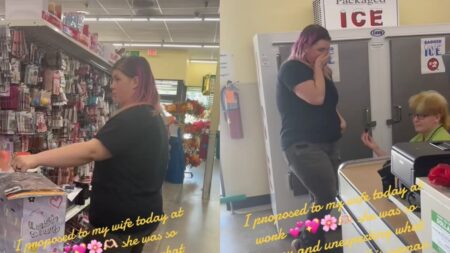 Oregon Woman Roasted Online After Proposing to Partner in Dollar Tree Using Ring Pop: ‘Proposing on the Clock Is Crazy’ A picture of the Oregon woman.
