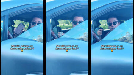 California Woman and Boyfriend Catches DoorDash Driver Eating the Food She Ordered: ‘Look at Him Chewing Your Order in Your Face’ california doordash driver food theft