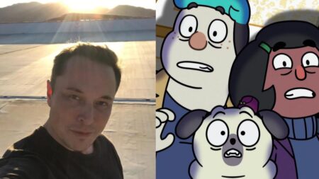 Elon Musk (left) Dead End: Paranormal Park (right)