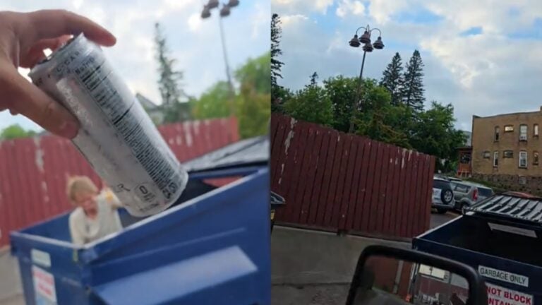 Minnesota Man Tosses Trash Into A Dumpster Only To Find That Someone Lives There: ‘Same Energy As Walking In On Someone In The Bathroom’ Minnesota man finds person in dumpster