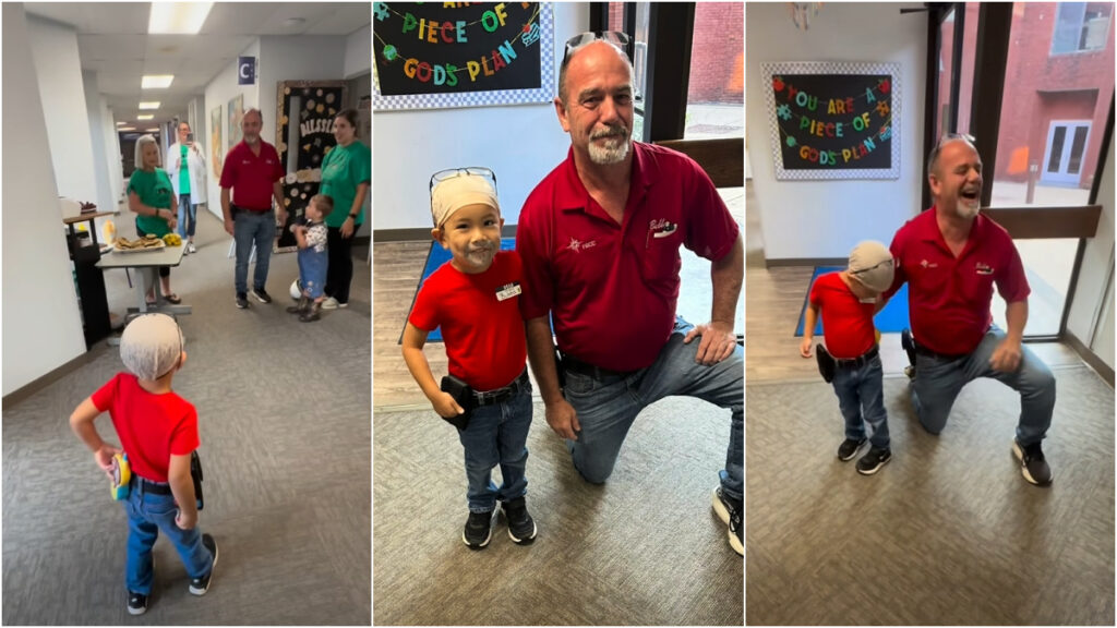 Move Over Batman, Mississippi Preschooler Chooses School’s Janitor for Dream Job Dress-Up in Cute Viral Clip: ‘Not the Bald Cap 😭 OMG Too Cute’ mississippi preschool kid wants to be janitor